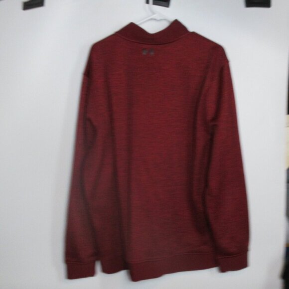 Under Armour Men's Maroon Quarter Zip Pullover Size 2XL Loose Fit - Picture 7 of 7